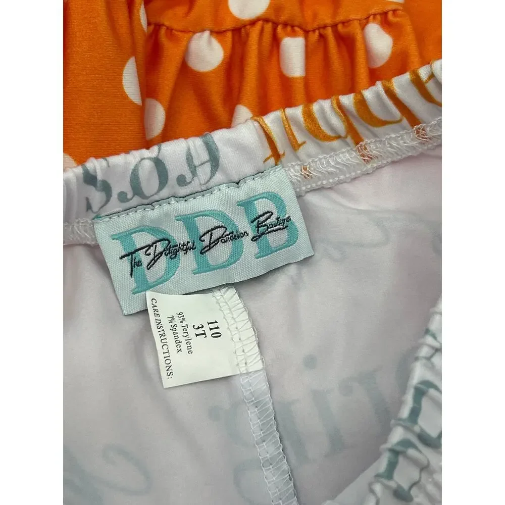 Delightful Dandelion Boutique 3T Lot 9 Pieces 4 Outfits Girls Pumpkin Dino Fall